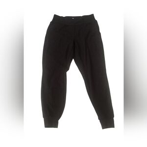 Senita Athletics Women Black Jogger Pants 27" Inseam Pockets SZ M